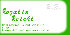 rozalia reichl business card